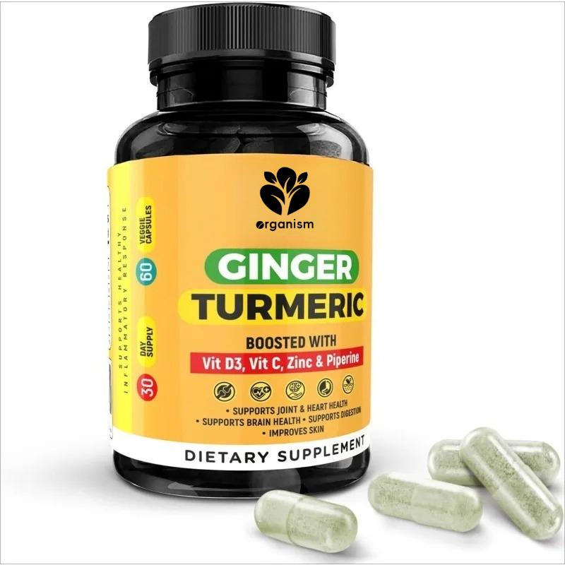Turmeric Curcumin Capsule - Kurkuma, Piperine, Vitamine Zink, Curcumine Supplementen