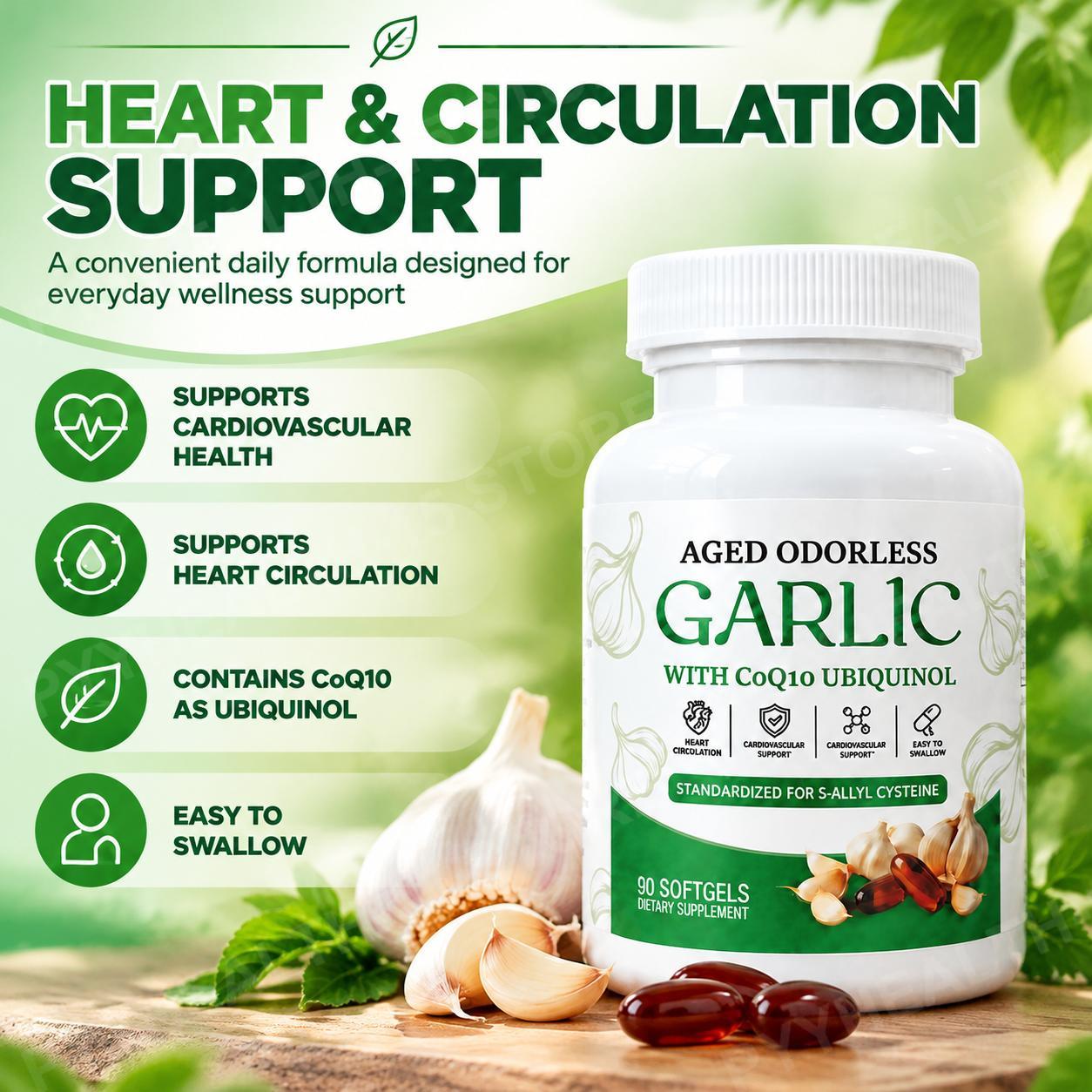 Geurloze, verouderde knoflookc - Coq10 Ubiquinol Softgel recensie en prijs